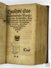 Titulář obsahující v jazyku Českém předně formy listů všelijakých 1589